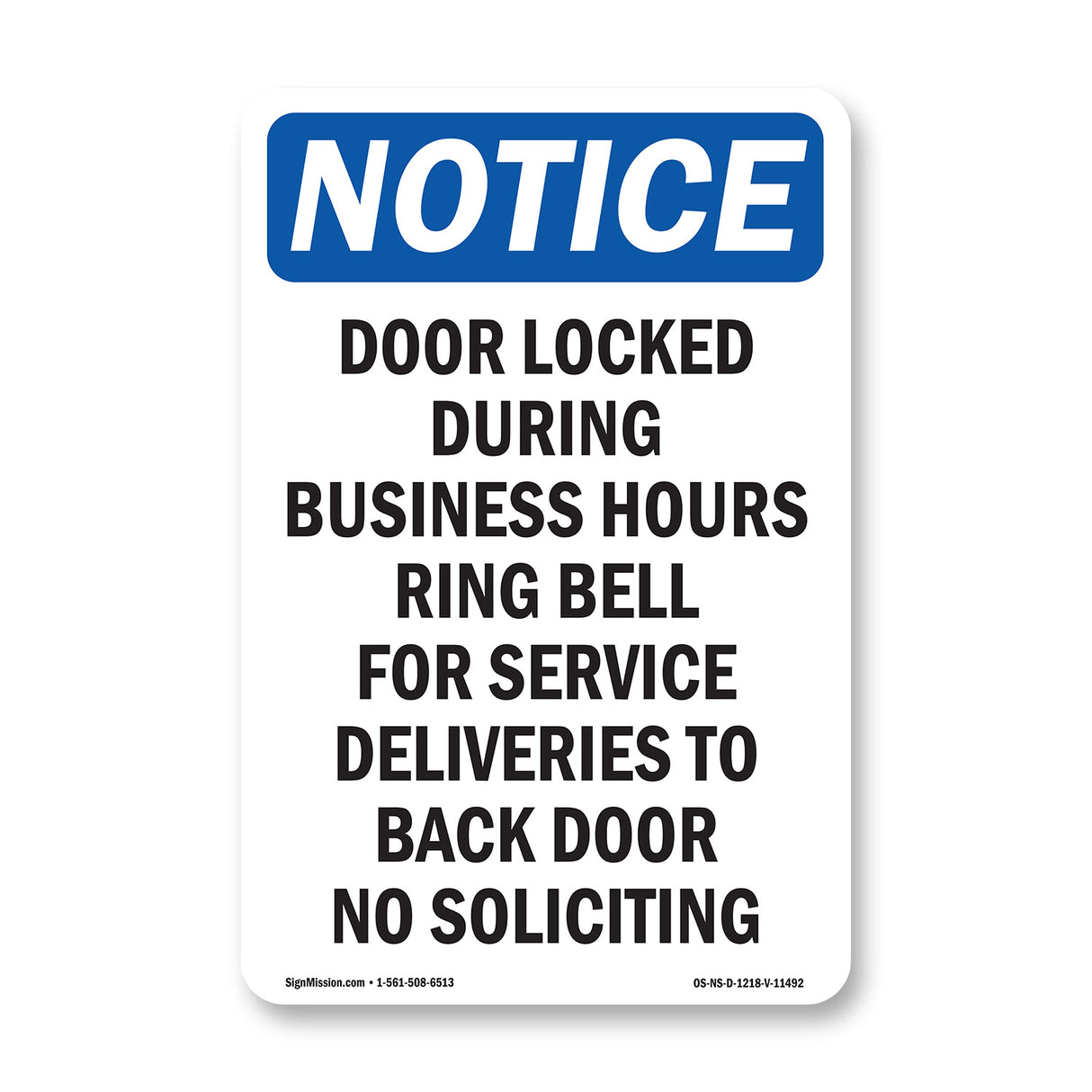 Door Locked During Business Hours Ring Bell
