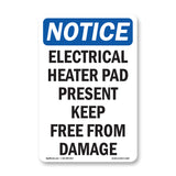 Electrical Heater Pad Present Keep Free