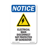 Electrical Main Disconnect Not