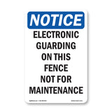 Electronic Guarding On This Fence Not For