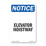 Elevator Hoistway Sign