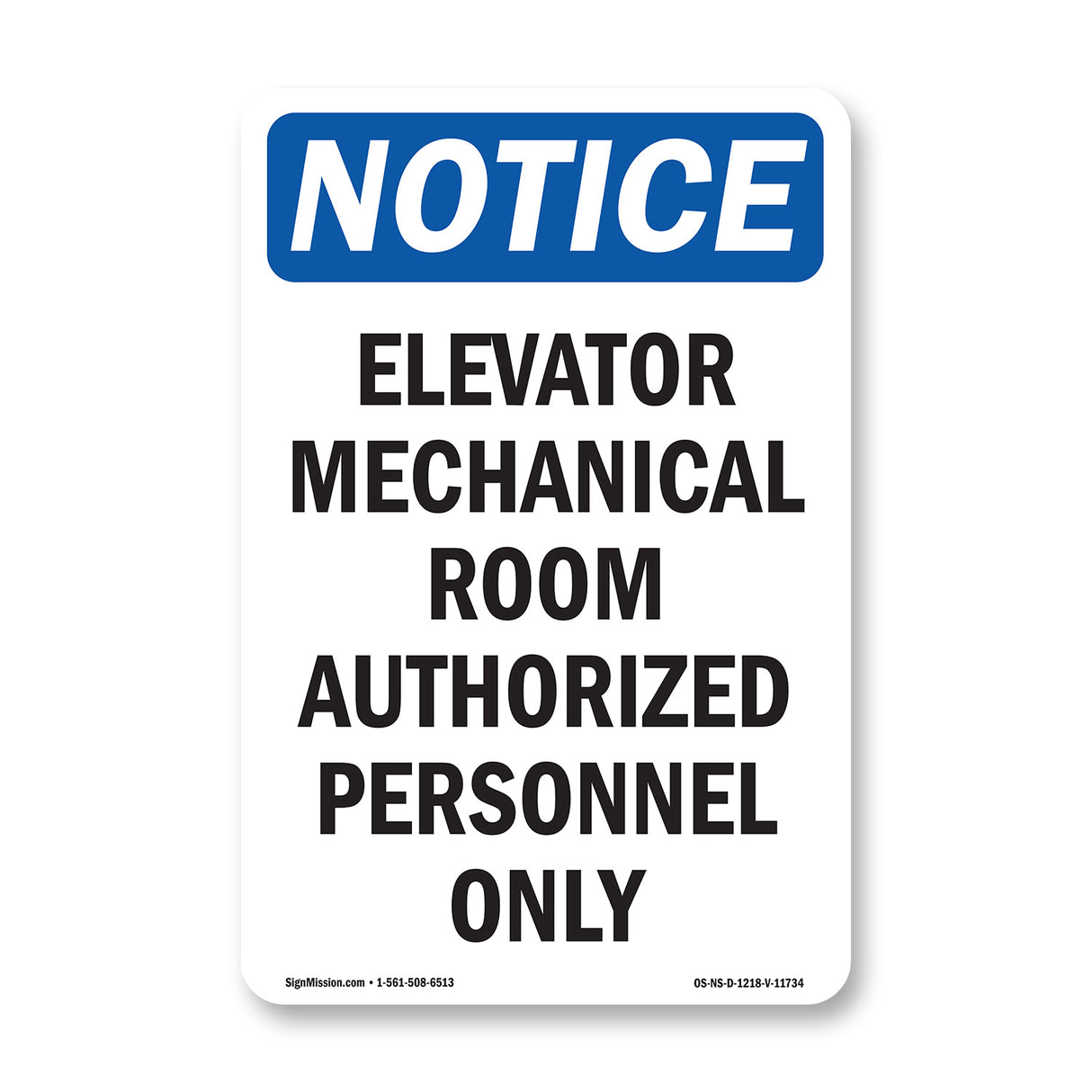 Elevator Mechanical Room Authorized Personnel Only