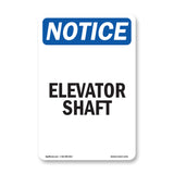 Elevator Shaft Sign