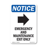 Emergency And Maintenance Exit
