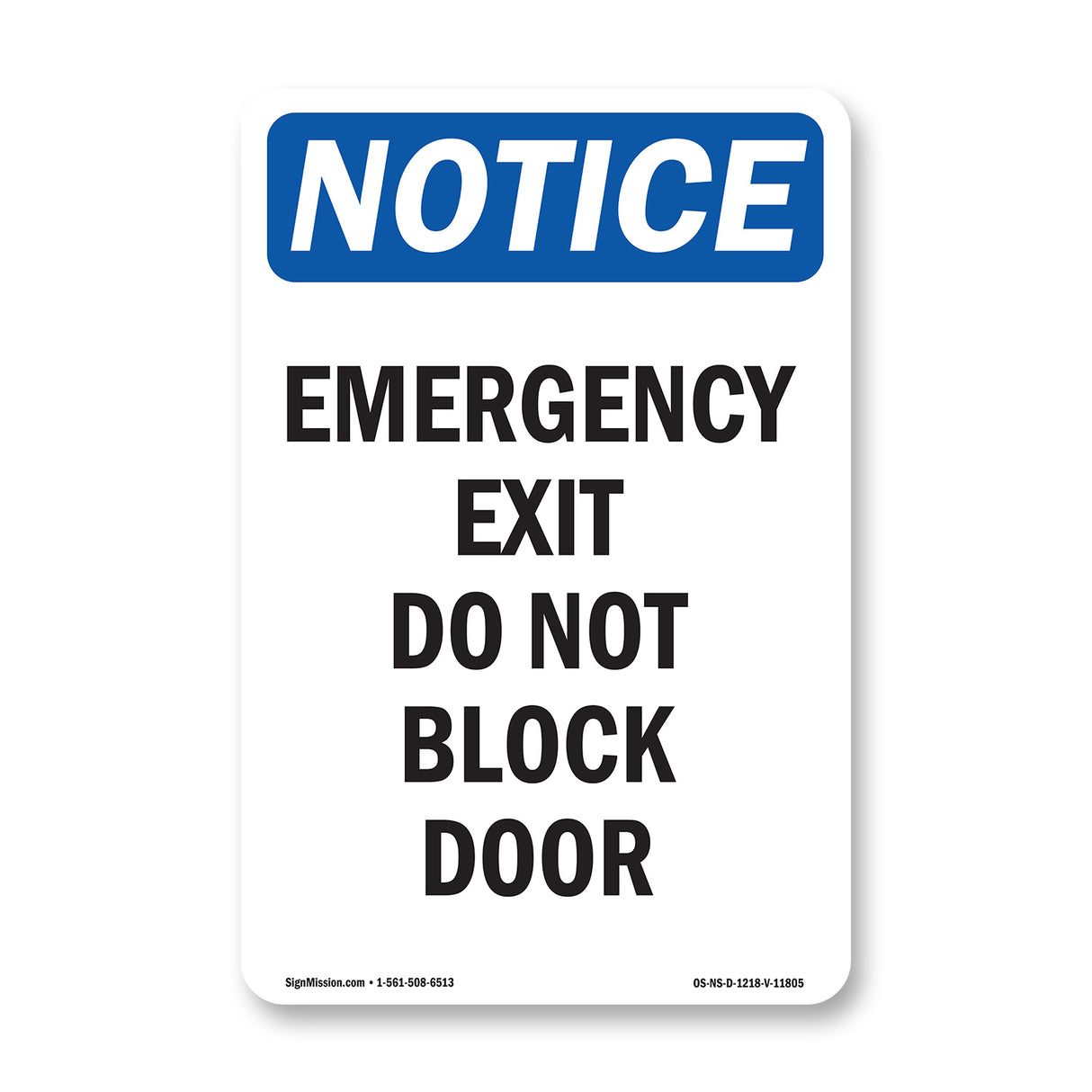Emergency Exit Do Not Block Door