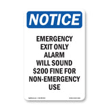 Emergency Exit Only Alarm Will