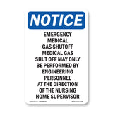 Emergency Medical Gas Shutoff Medical Gas