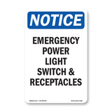 Emergency Power Light Switch And Receptacles
