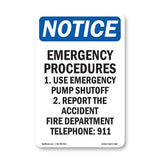 Emergency Procedures 1. Use Emergency Pump