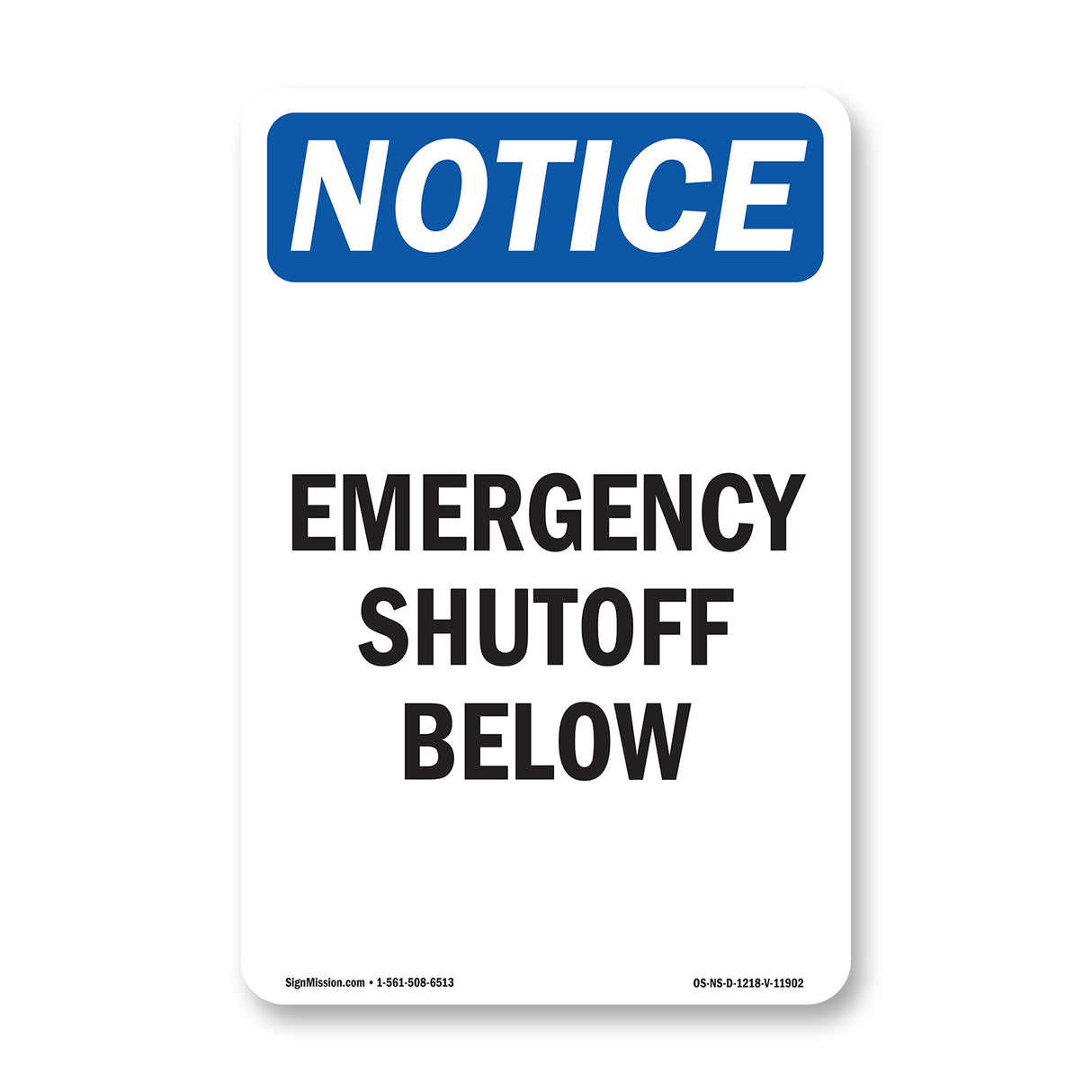 Emergency Shutoff Below