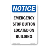 Emergency Stop Button Located On Building