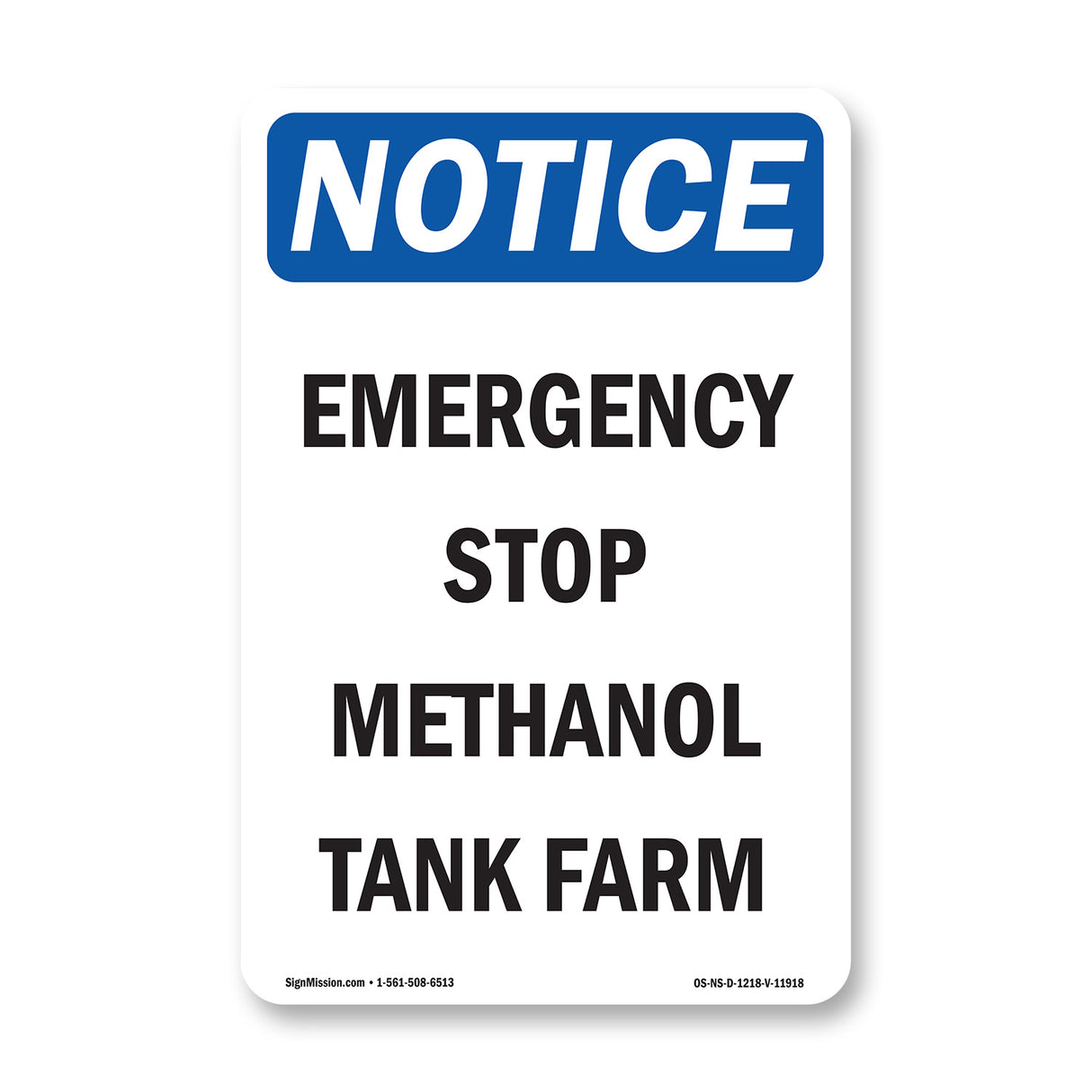 Emergency Stop Methanol Tank Farm