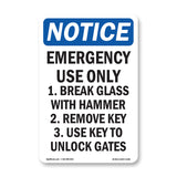 Emergency Use Only 1. Break Glass