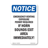 Emergency Venting Exposure Permit Required