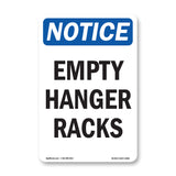 Empty Hanger Racks
