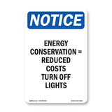 Energy Conservation = Reduced Costs Turn