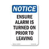 Ensure Alarm Is Turned On Prior