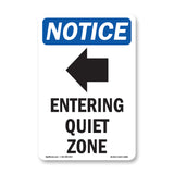 Entering Quiet Zone [Left Arrow]