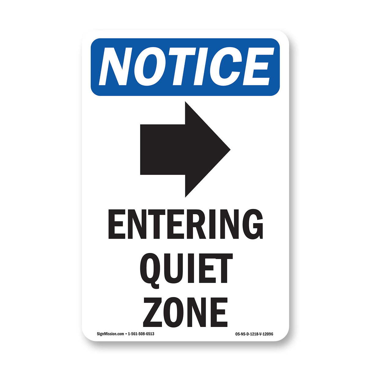 Entering Quiet Zone [Right Arrow]