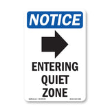 Entering Quiet Zone [Right Arrow]