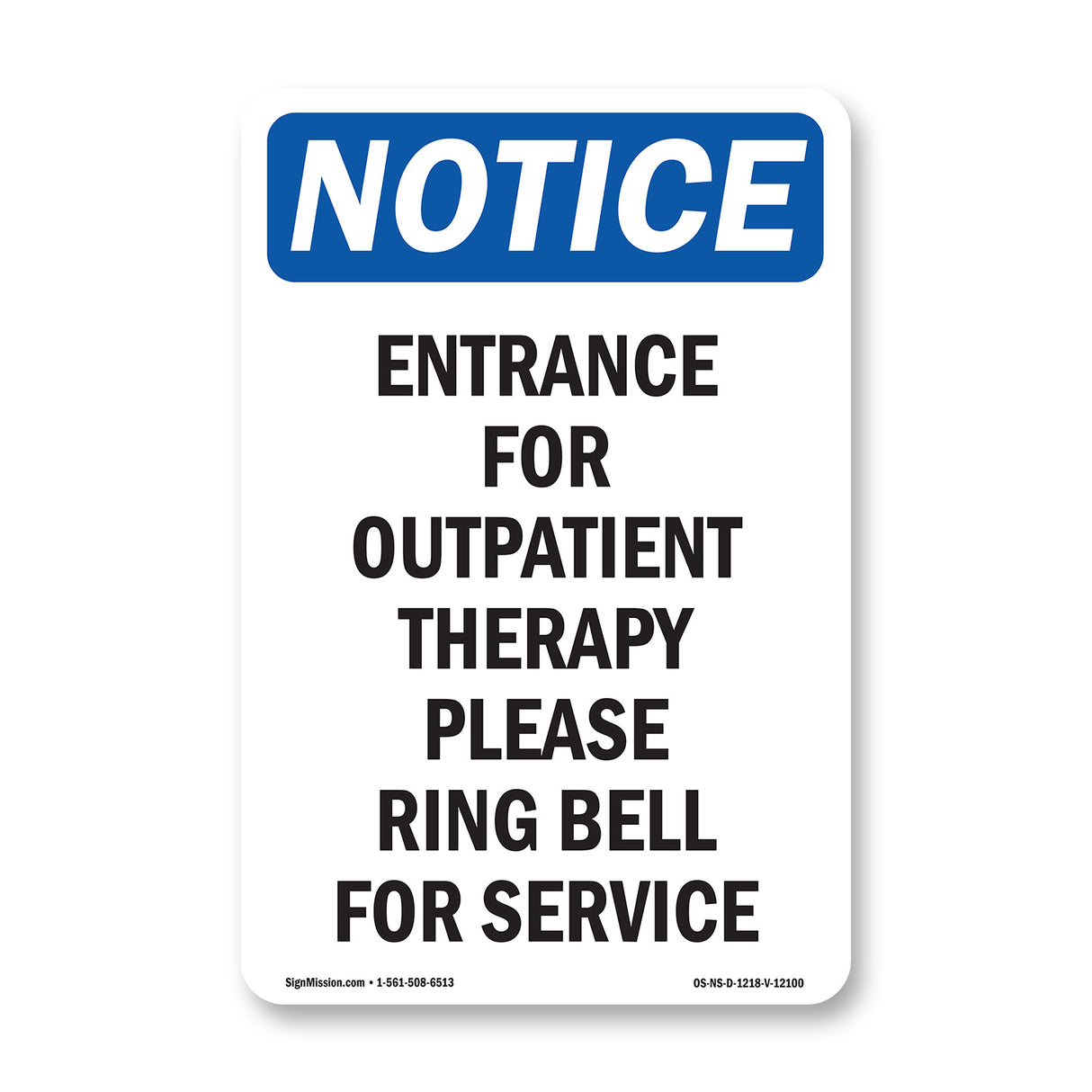 Entrance For Outpatient Therapy Please Ring