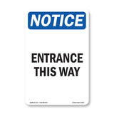 Entrance This Way