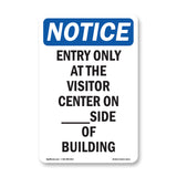 Entry Only At The Visitor Center On ____