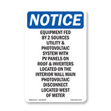 Equipment Fed By 2 Sources Utility And Photovoltaic