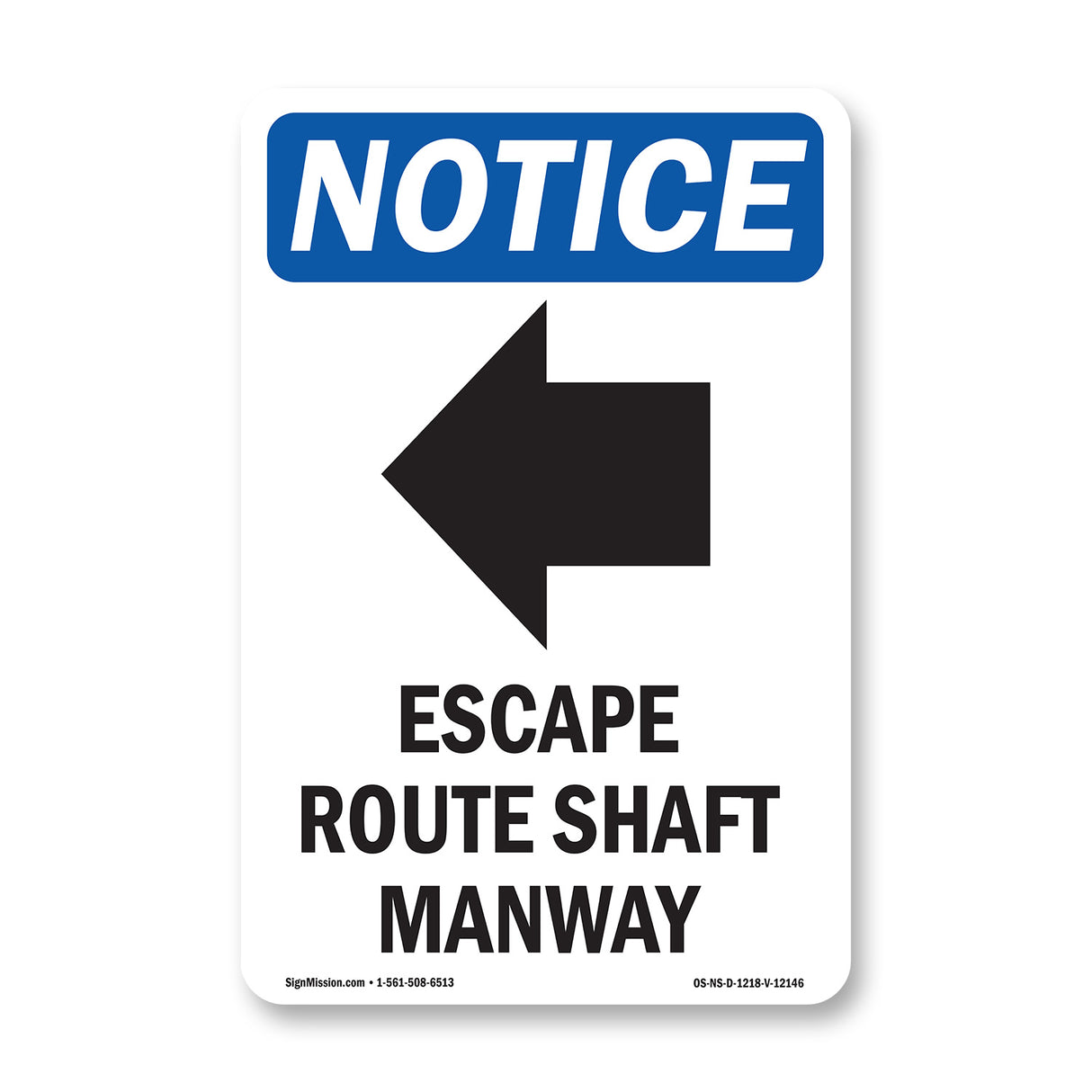 Escape Route Shaft Manway [Left Arrow]