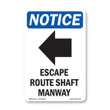 Escape Route Shaft Manway [Left Arrow]