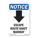 Escape Route Shaft Manway [Down Arrow]