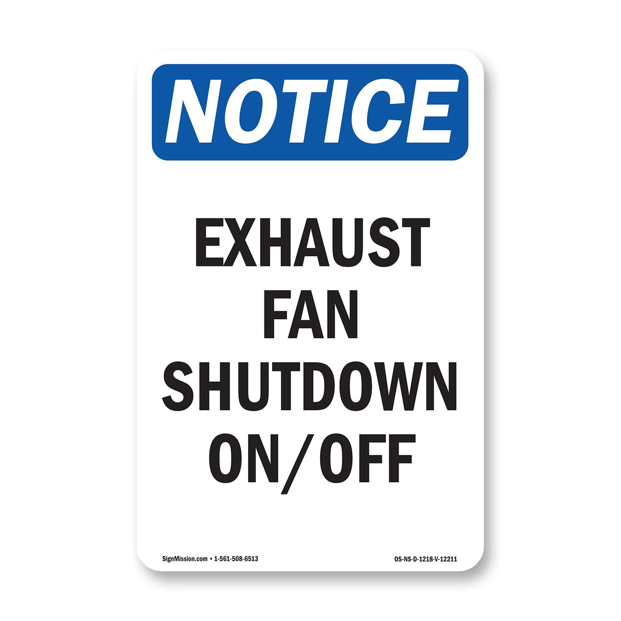 Exhaust Fan Shutdown On Off