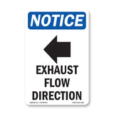 Exhaust Flow Direction [Left Arrow]