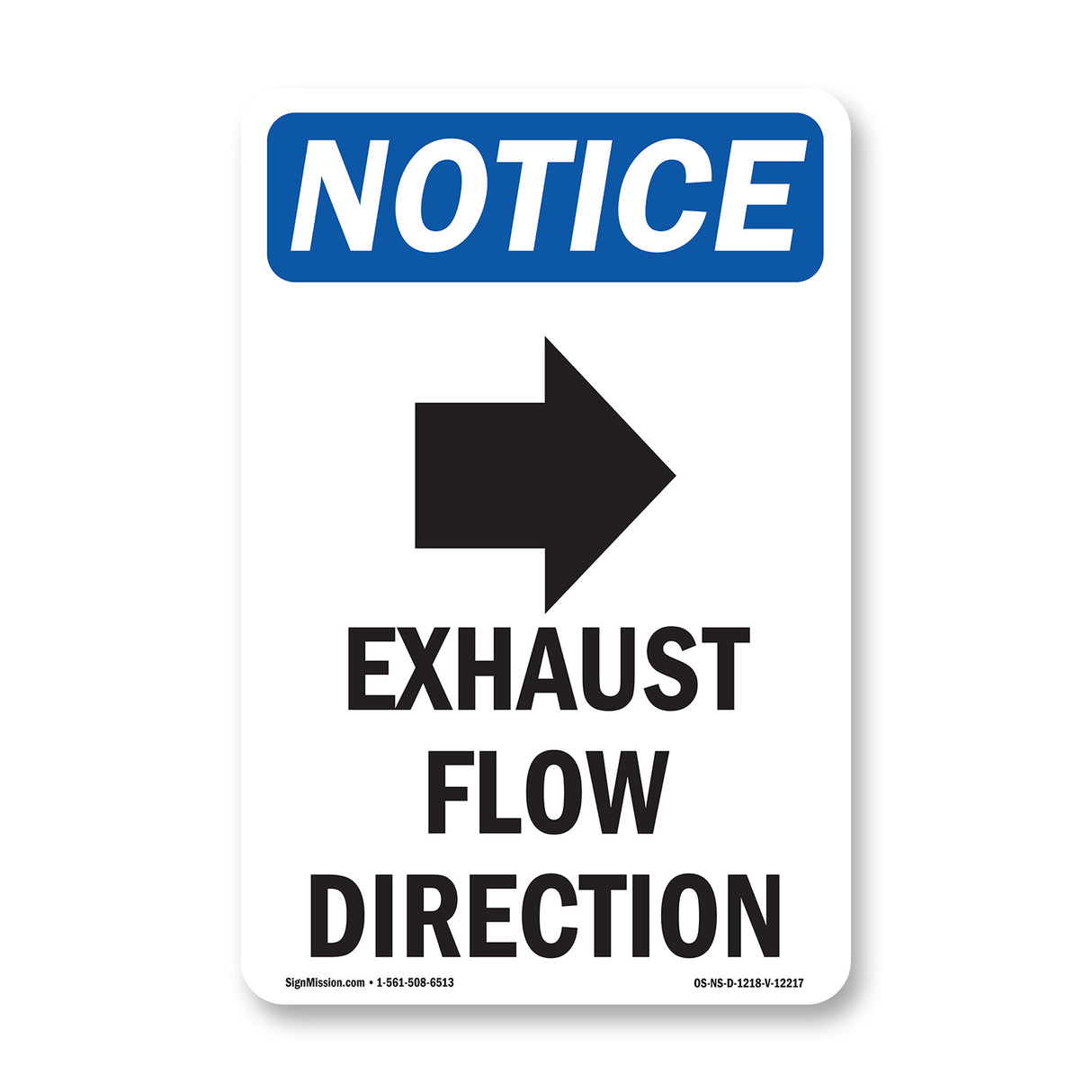 Exhaust Flow Direction [Right Arrow]