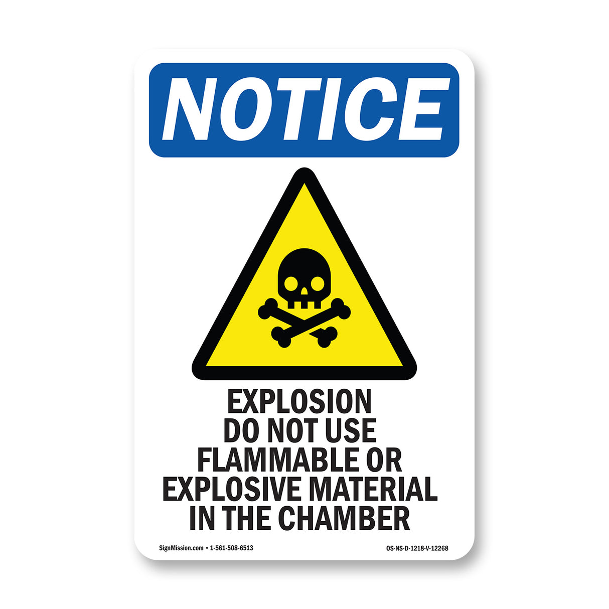 Explosion Do Not Use Flammable