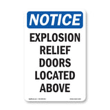 Explosion Relief Doors Located Above Sign