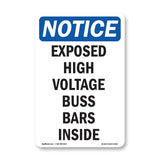 Exposed High Voltage Buss Bars Inside