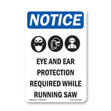 Eye And Ear Protection Required