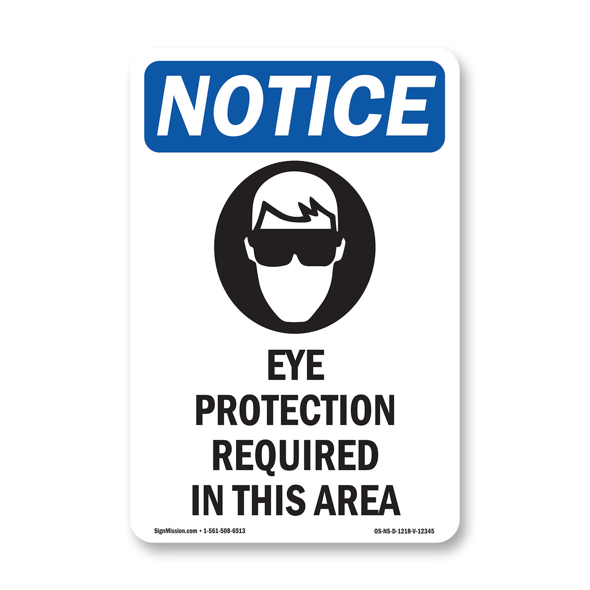 Eye Protection Required In This Area
