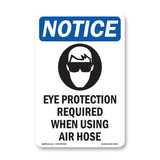 Eye Protection Required Sign With Symbol