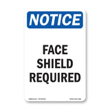Face Shield Required Sign