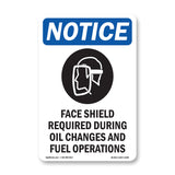 Face Shield Required During