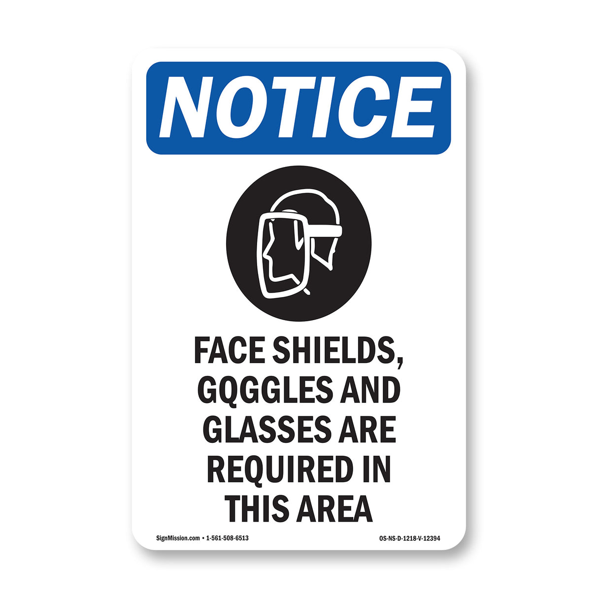 Face Shields, Goggles And Glasses