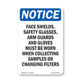 Face Shields, Safety Glasses, Arm Guards