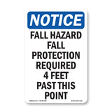 Fall Hazard Fall Protection Required 4 Feet