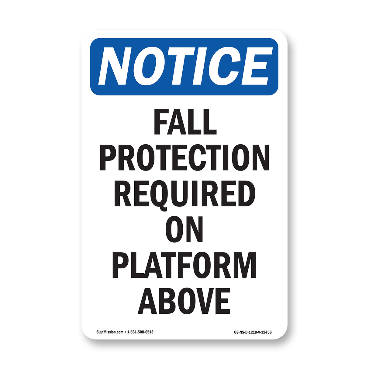 Fall Protection Required On Platform Above