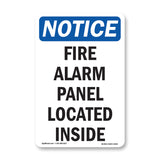 Fire Alarm Panel Located Inside