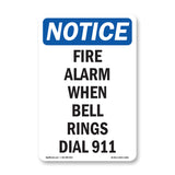 Fire Alarm When Bell Rings Dial 911