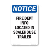 Fire Dept Info Located In Scalehouse