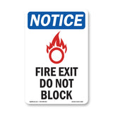 Fire Exit Do Not Block